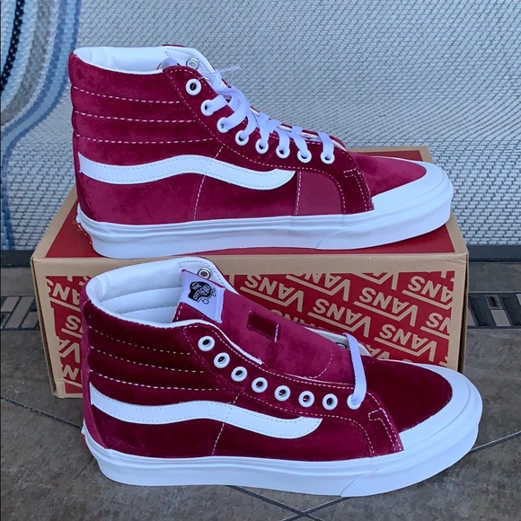 VANS SK8-Hi REISSUE 13 Velvet Beet Red l/True Whit - Picture 2 of 16